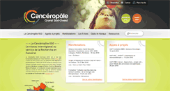 Desktop Screenshot of canceropole-gso.org